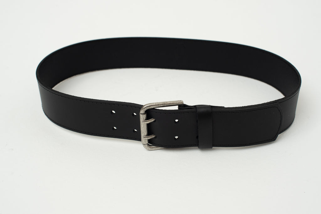 Zwarte riem met dubbele sluiting