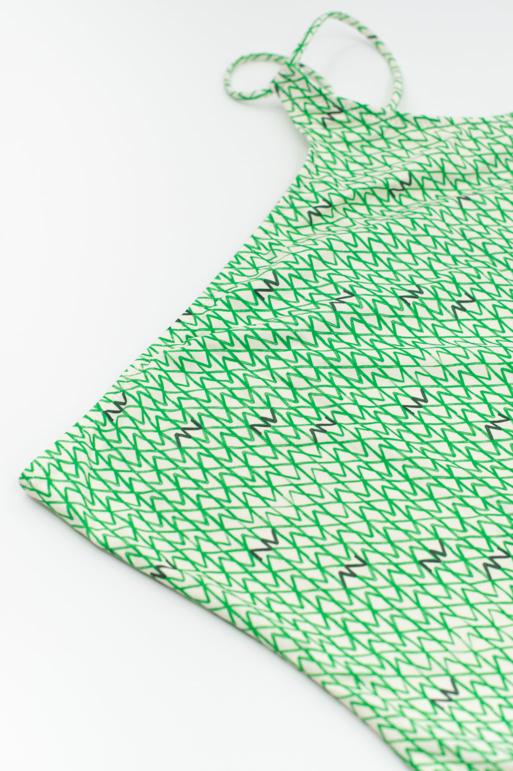 Green asymmetrical swimsuit