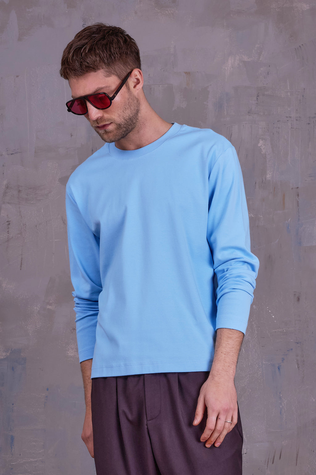 Geoff T-shirt in airy blue