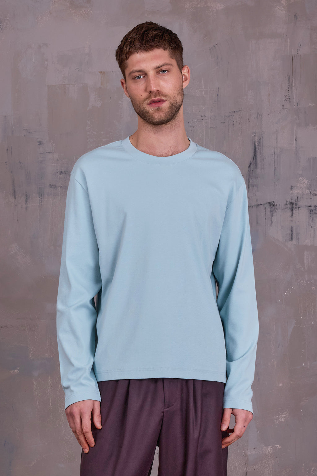 Geoff T-shirt in misty sage
