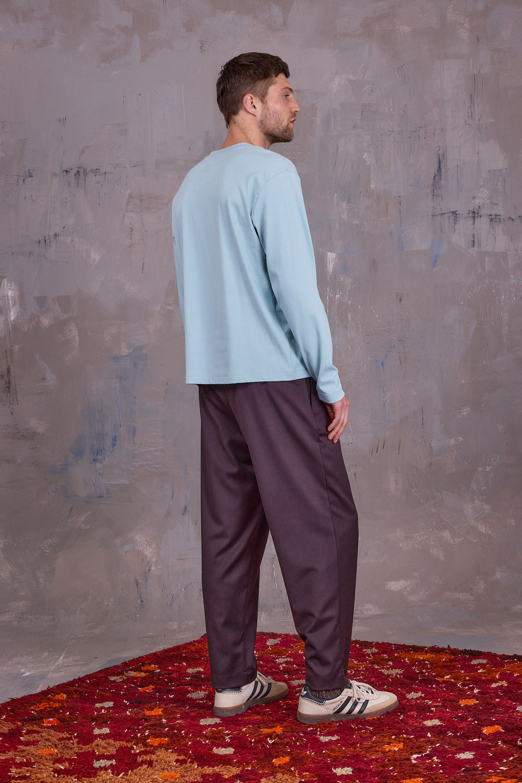 Geoff T-shirt in misty sage