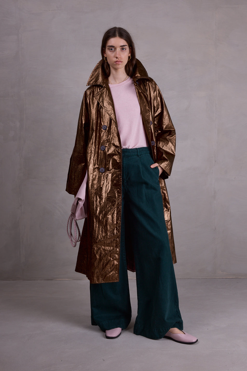 Manteau de trench en cuivre Ferdi
