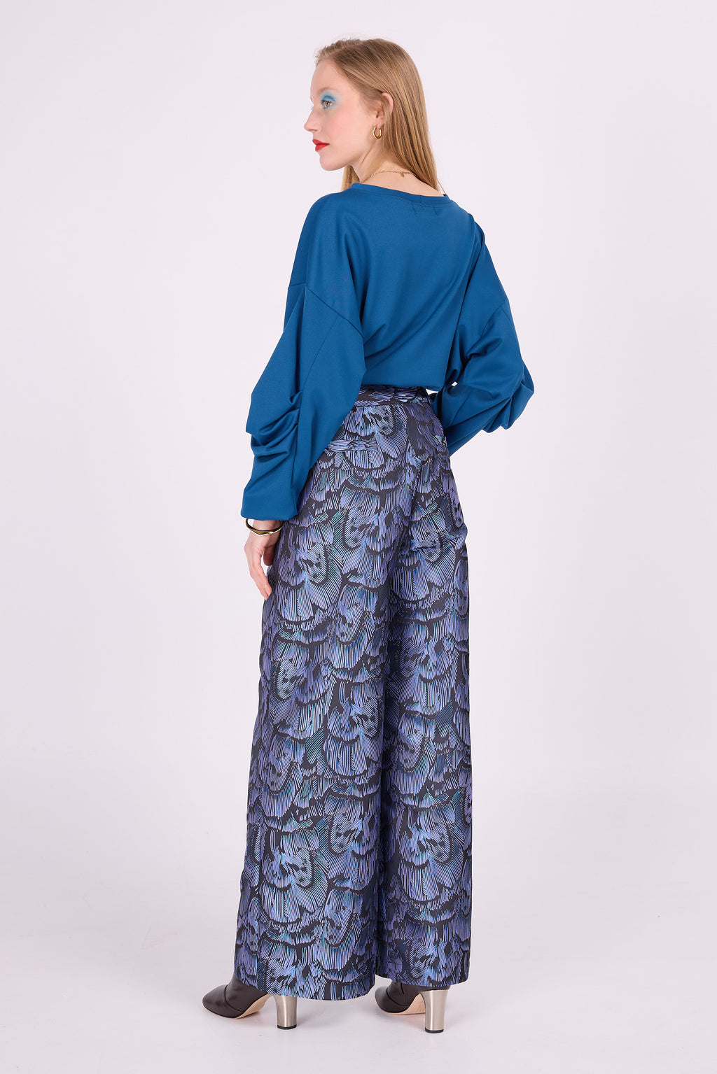 Pull bleu émeraude