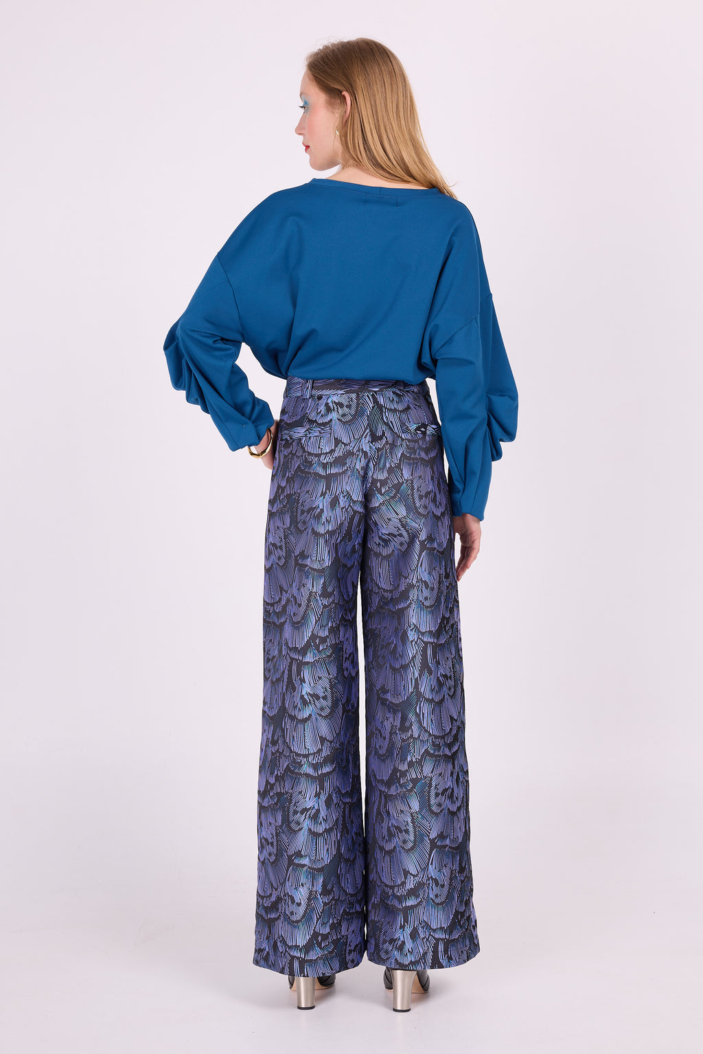 Pull bleu émeraude