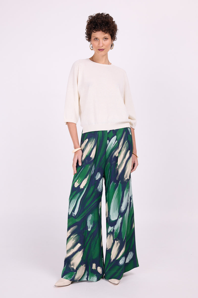 Pantalon Clinton en vert scarabée ailes