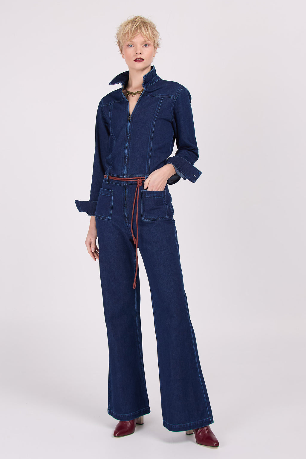 combinaison en denim Enrique