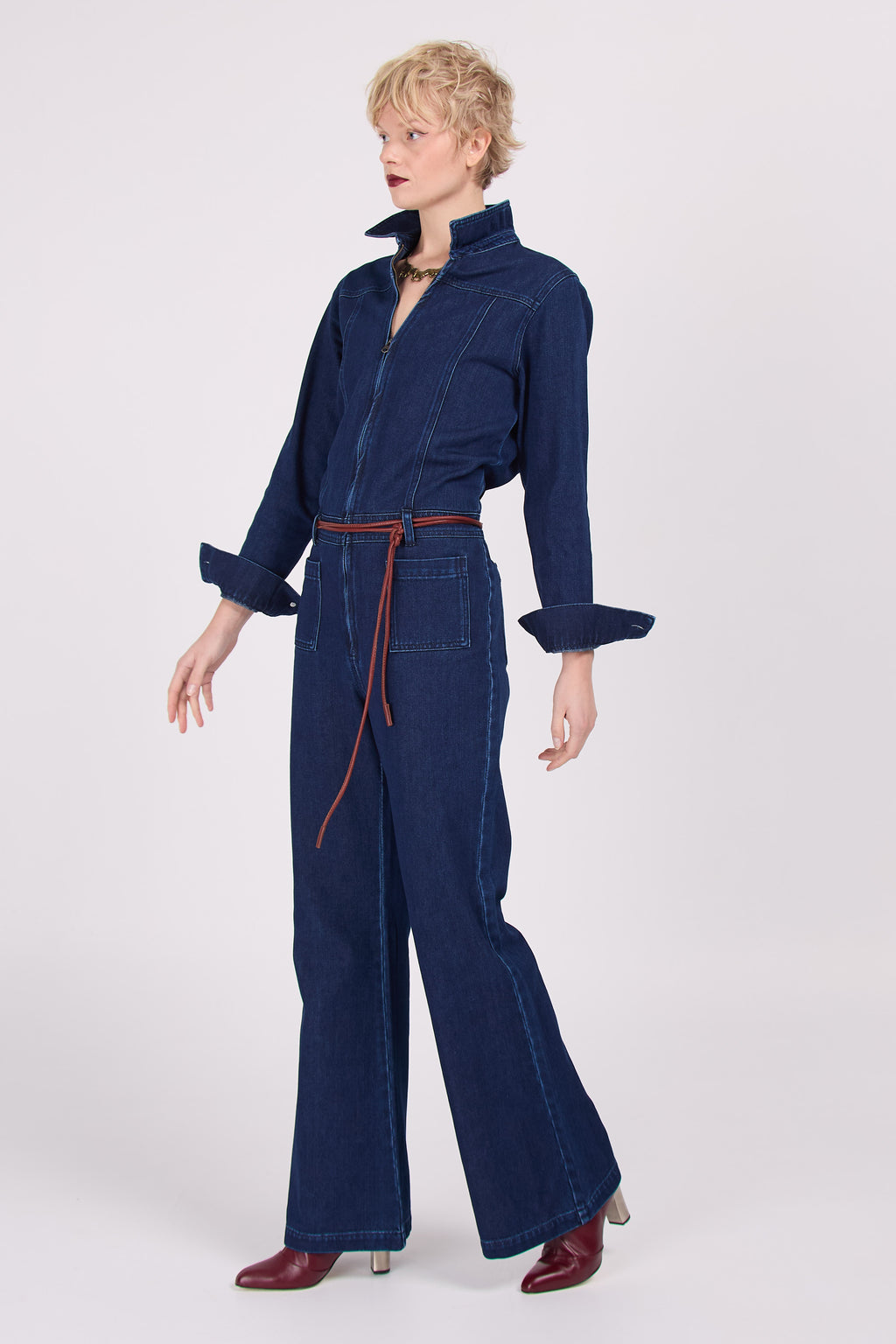 combinaison en denim Enrique