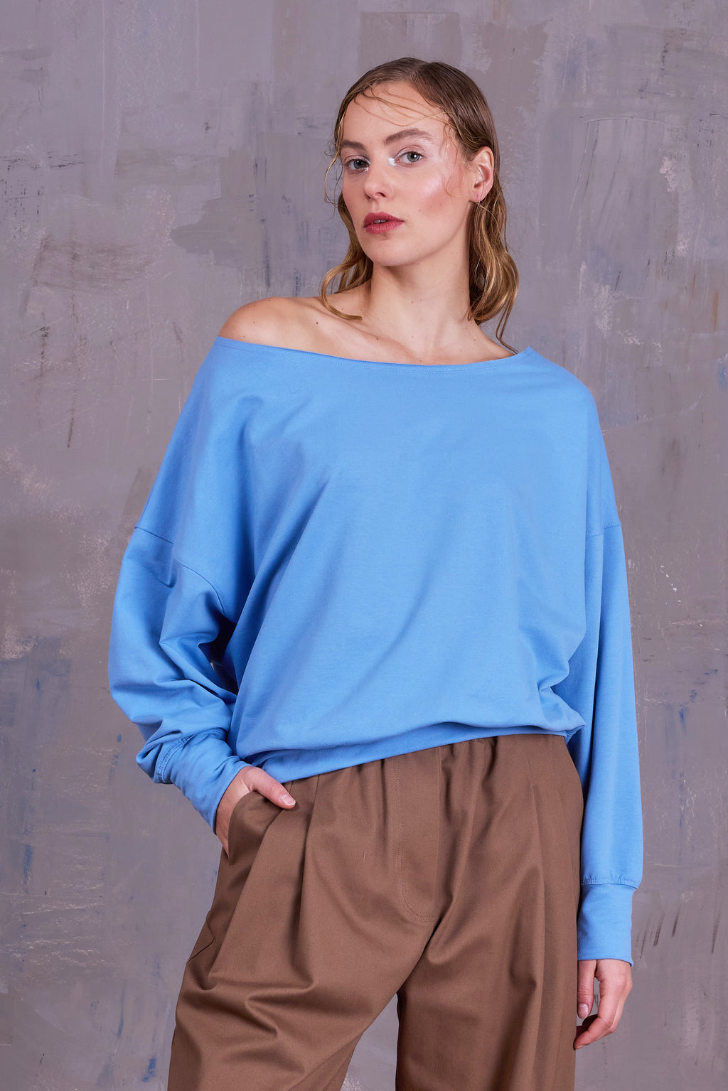 Gisele sweater in sky blue