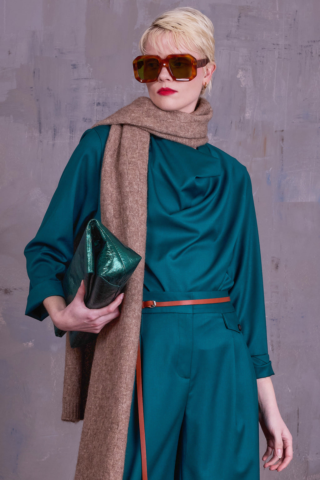 Ghislaine blouse in sea green