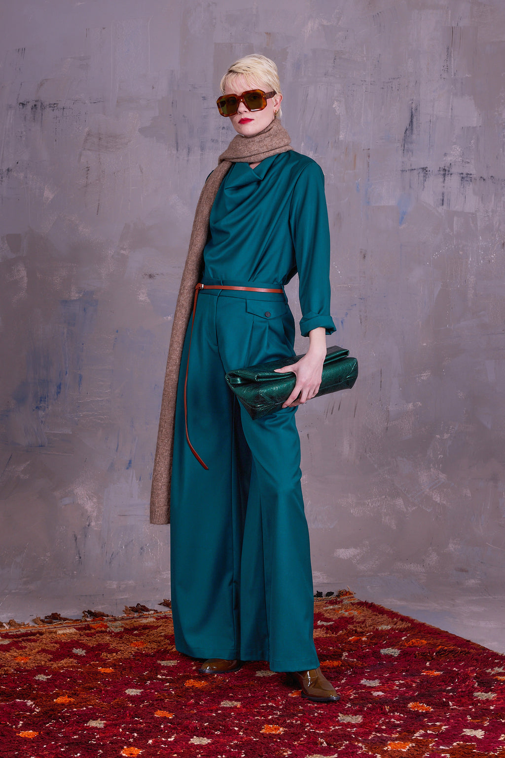 Ghislaine blouse in sea green