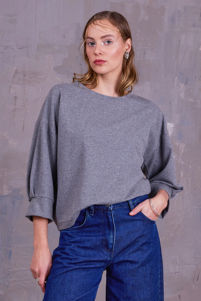 Cava sweater in cloudy grey