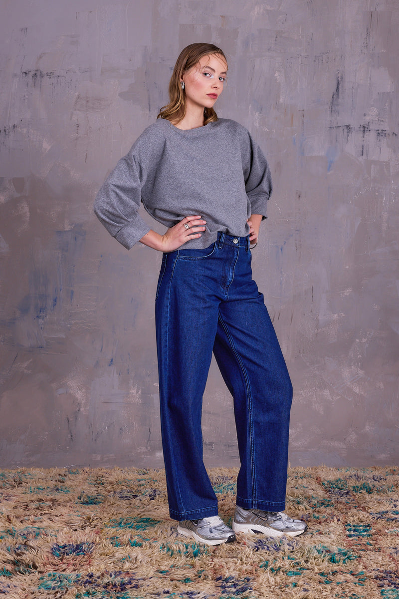 Cava sweater in cloudy grey