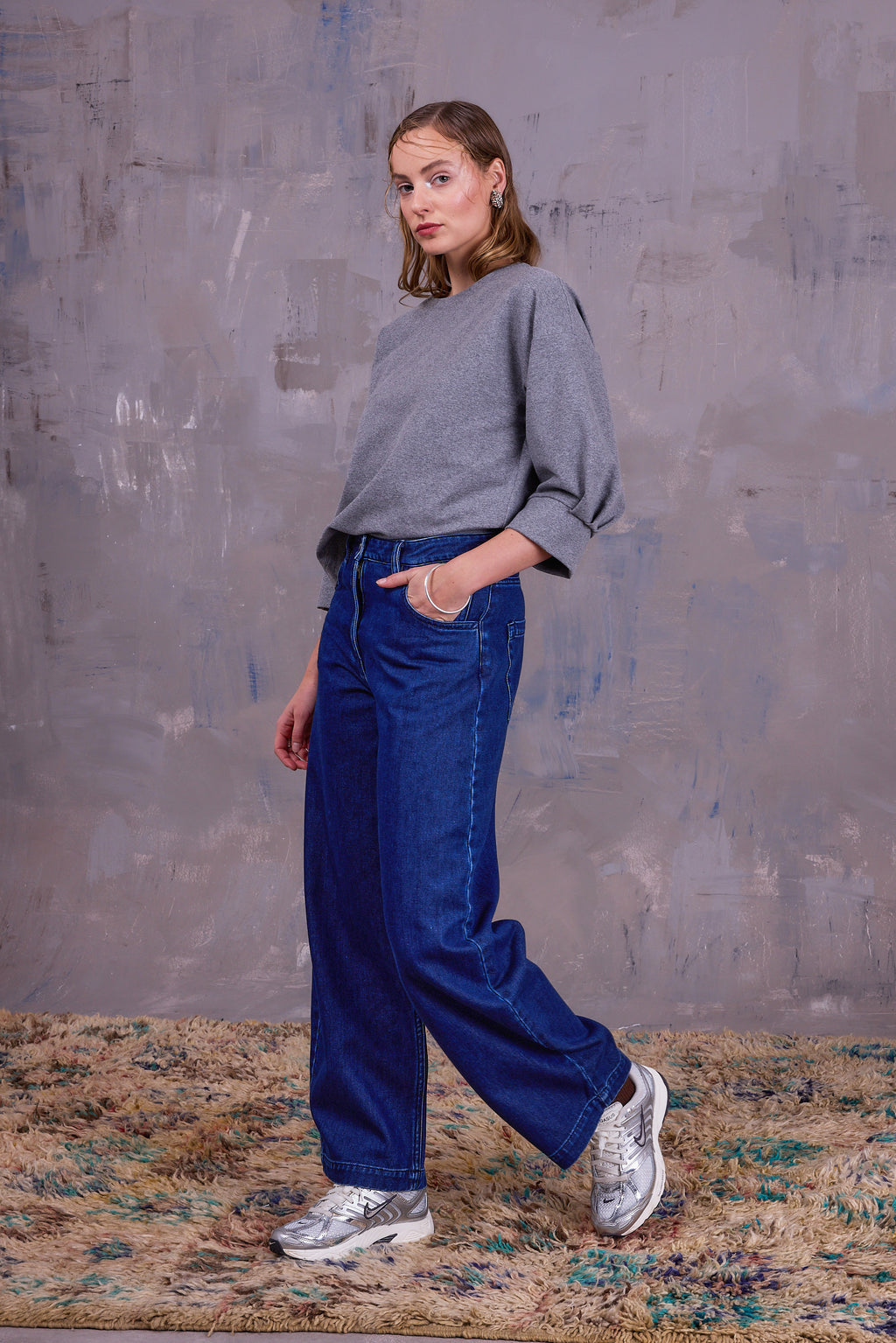 Cava sweater in cloudy grey