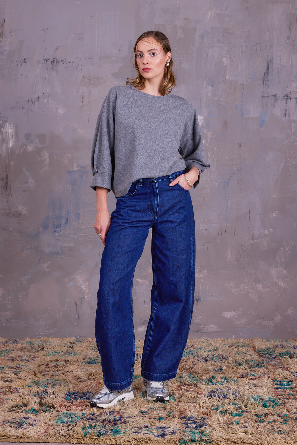 Cava sweater in cloudy grey