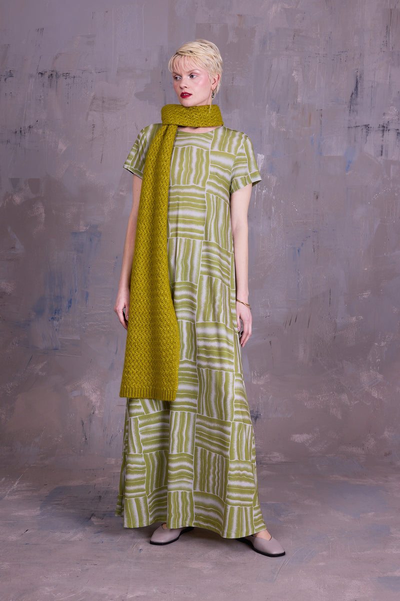 Ciska jurk in lemon grass wovens
