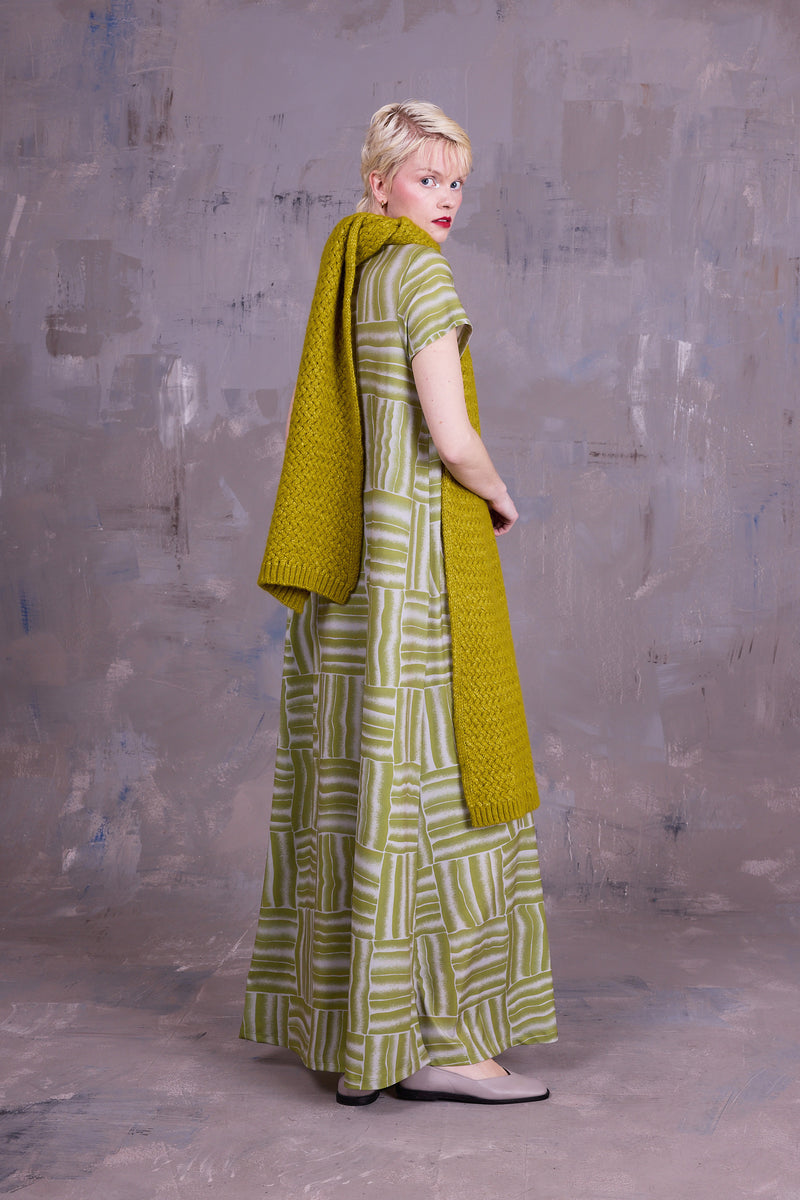 Ciska jurk in lemon grass wovens