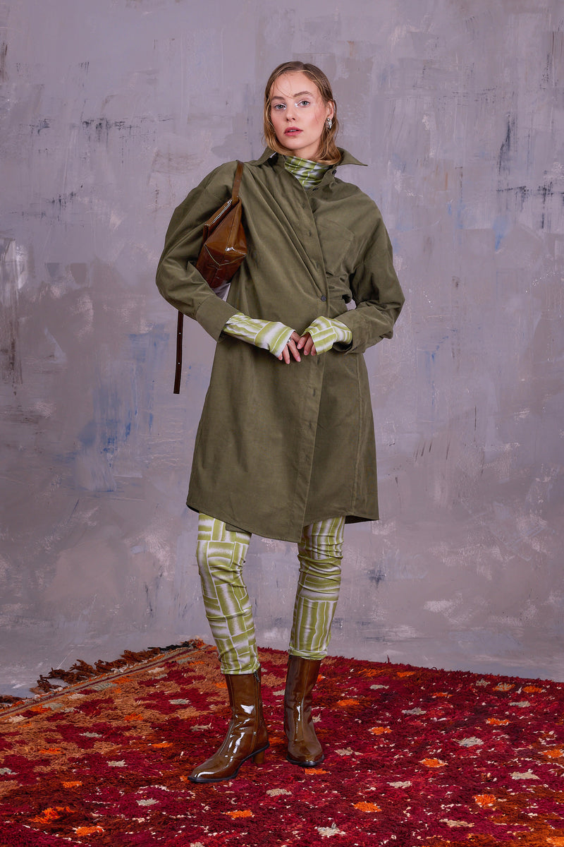 Gardena jurk in olive