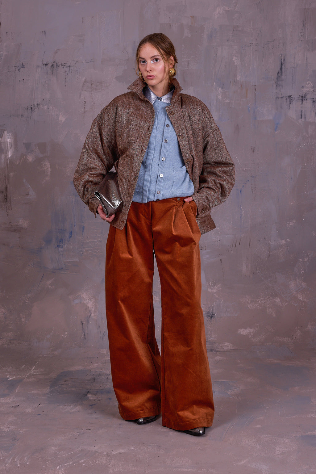 Gerrit jacket in coconut herringbone