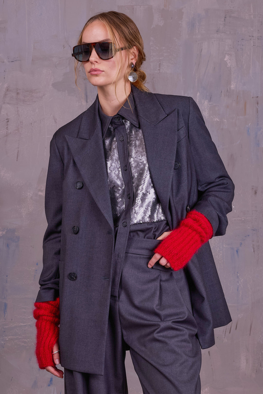 Glenn anthracite blazer
