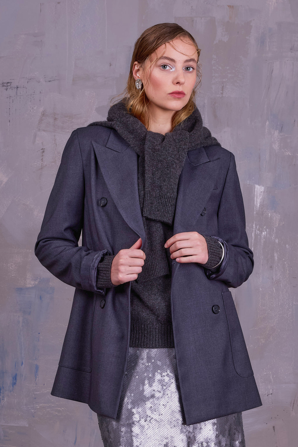 Glenn anthracite blazer