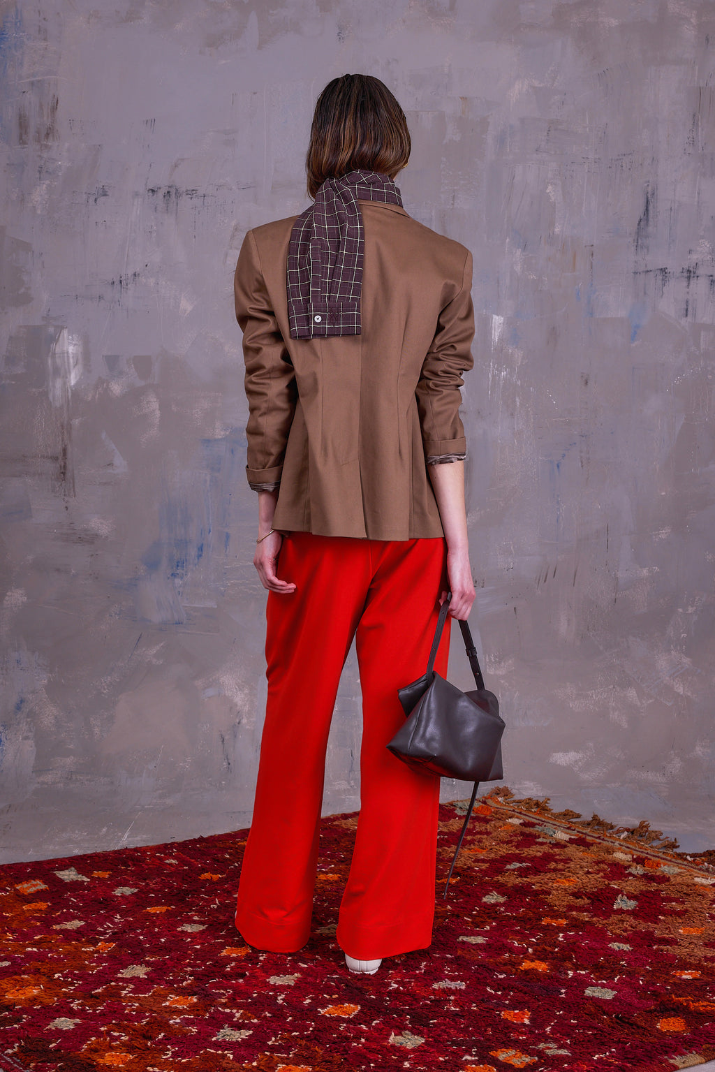 Davos blazer in red clay