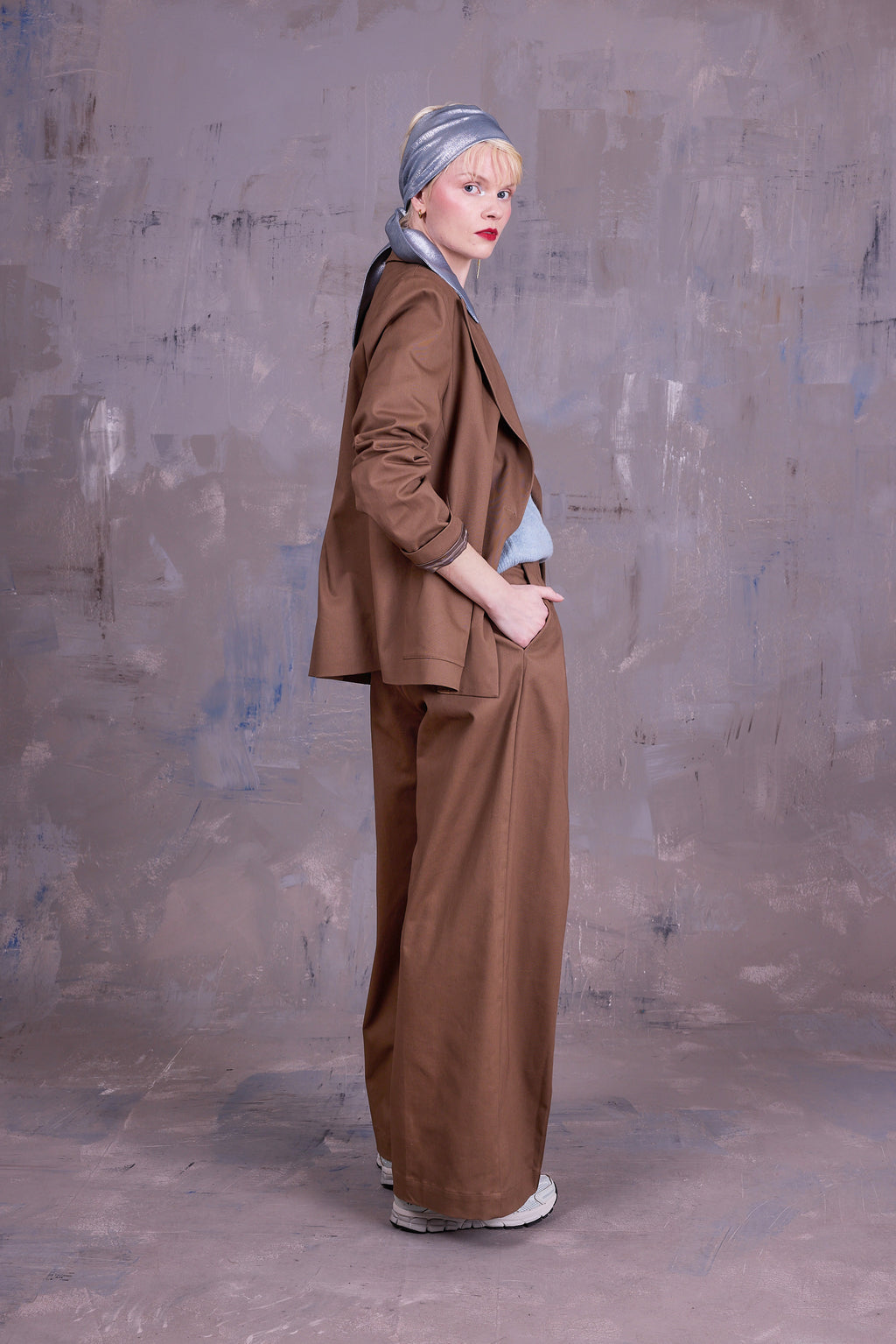 Davos blazer in red clay