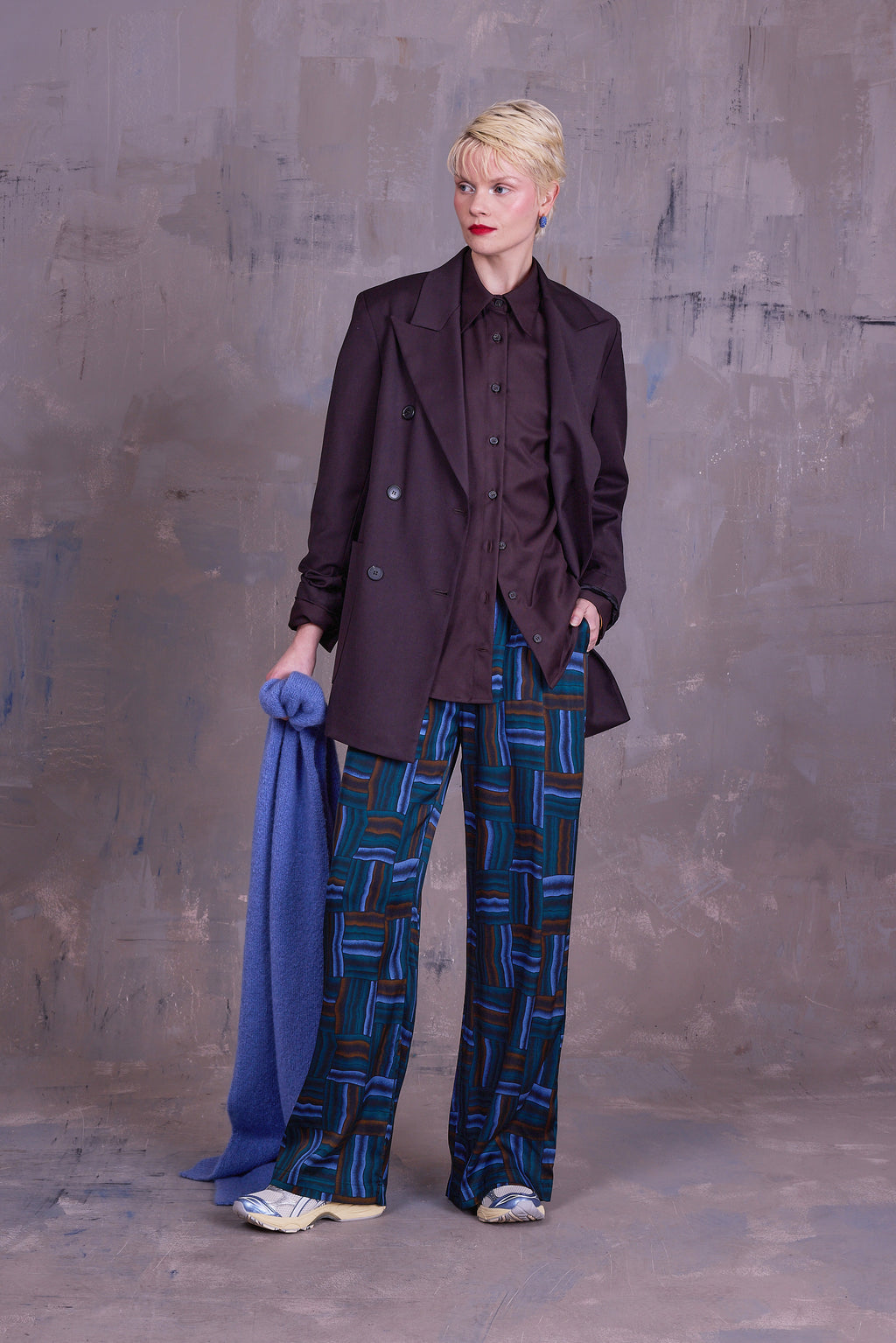 Gorki sjaal in madonna blue