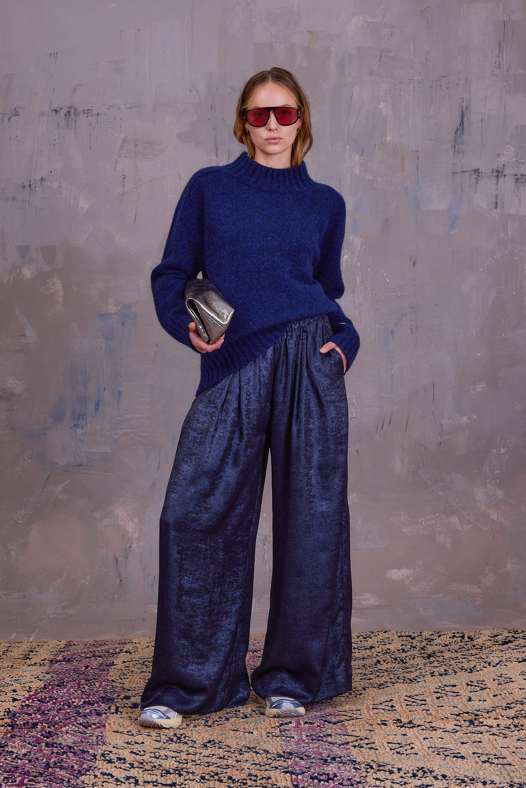 Glasgow trui in midnight blue
