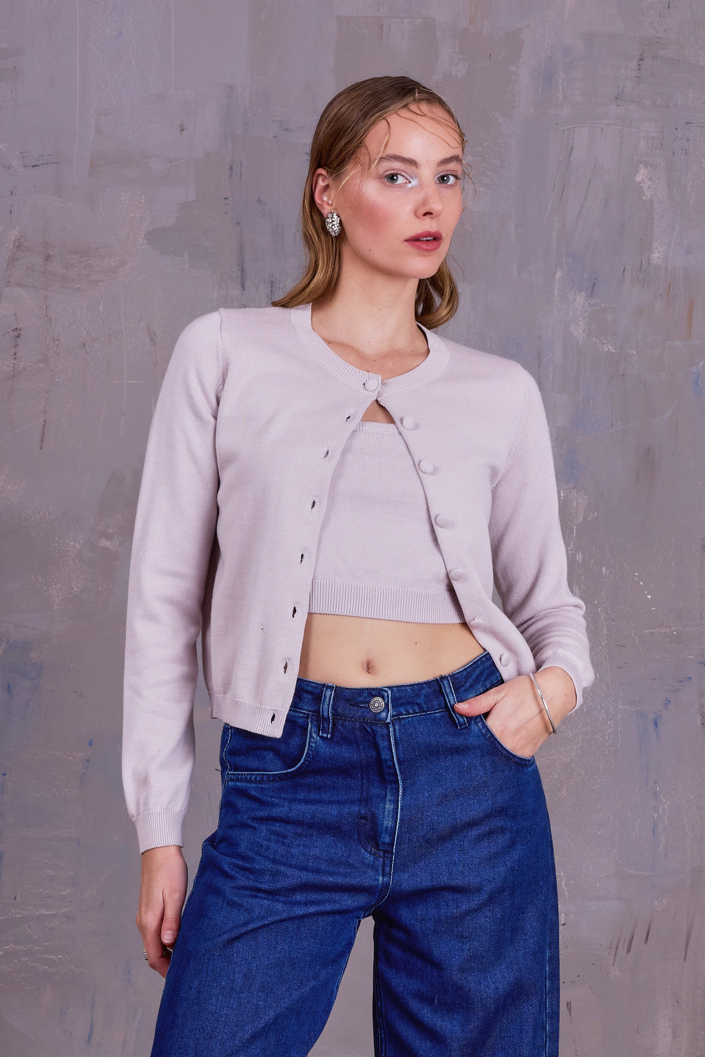 Grace cardigan in soft shell