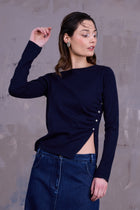Garciela truitje in dark navy