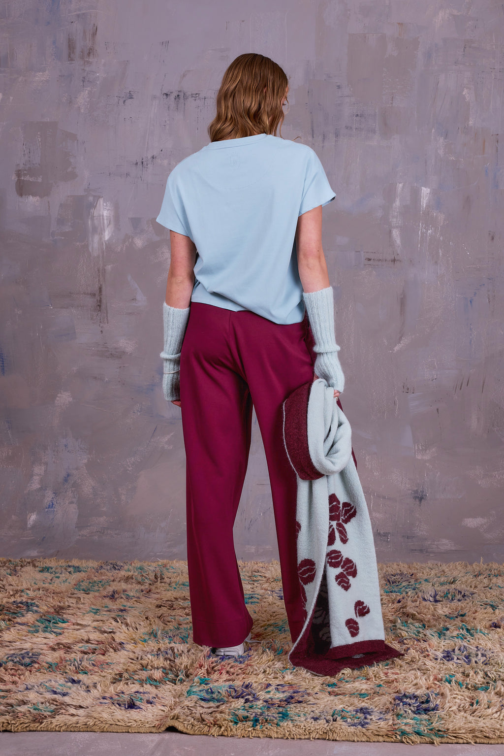 Geano trousers in plum