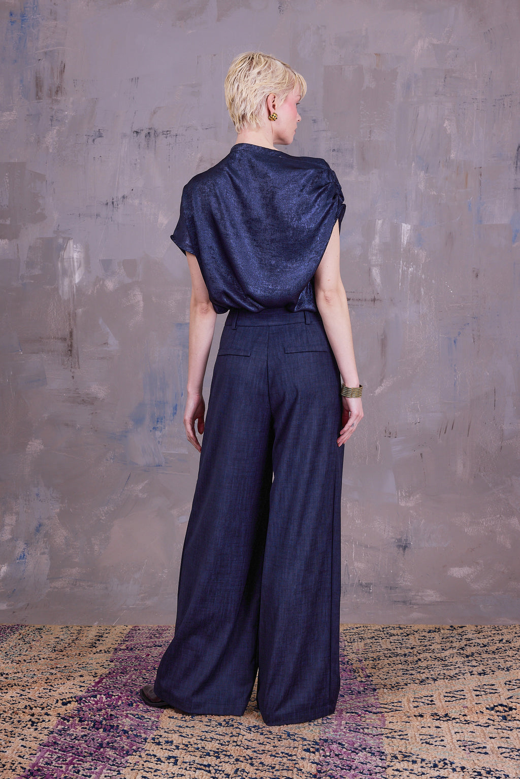 Guy trousers in deep blue