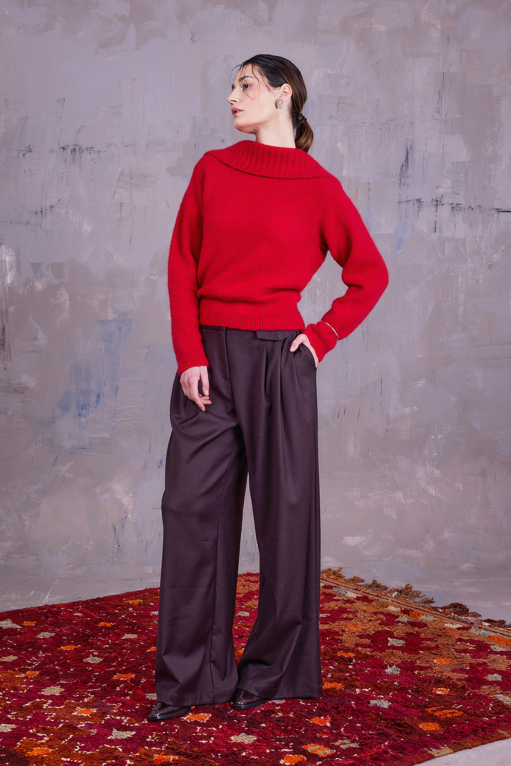 Guy trousers in after dark
