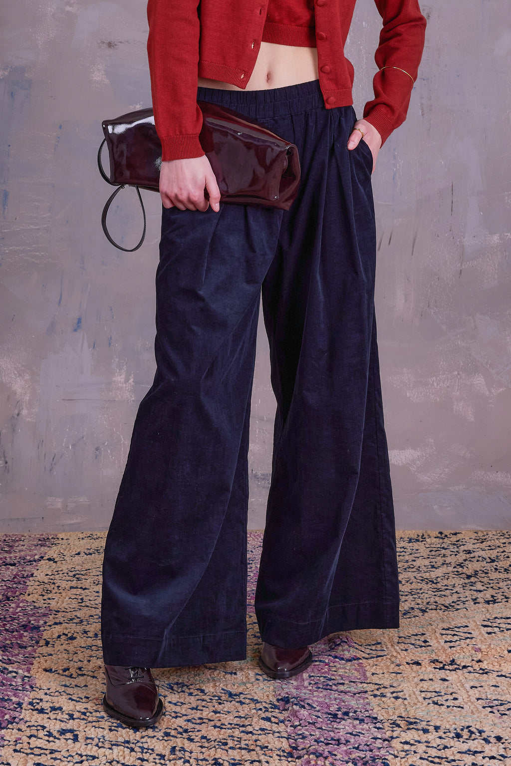 Freddy trousers in midnight blue
