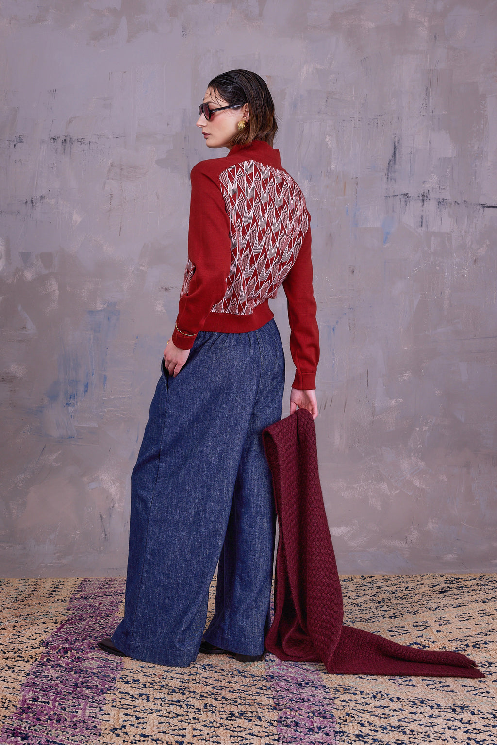 Freddy trousers in denim gabardine