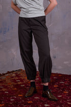 Fina trousers in black olive