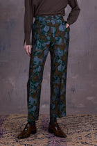 Gons broek in rivergreen jacquard