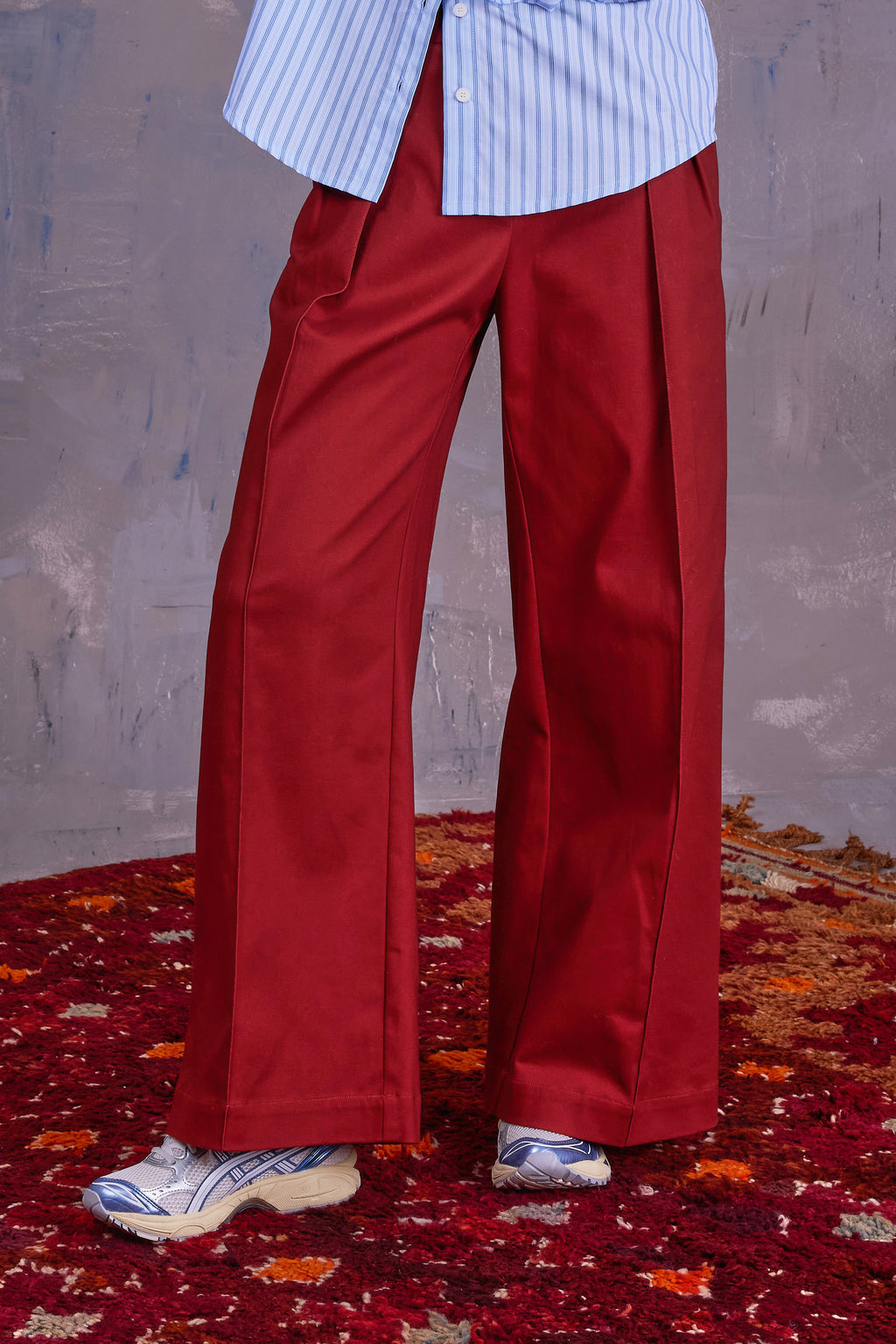 Cezar trousers in red clay