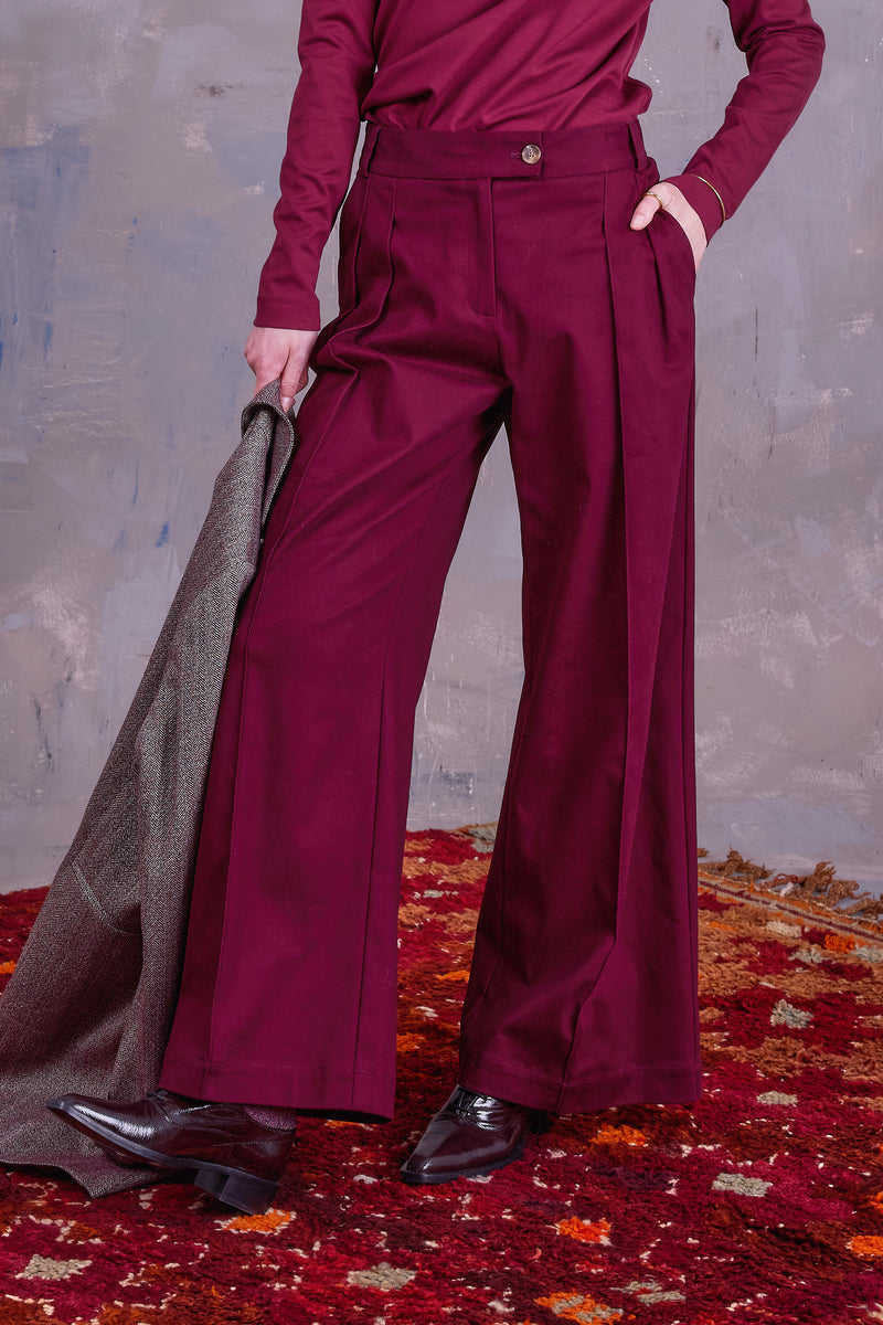 Cezar trousers in merlot