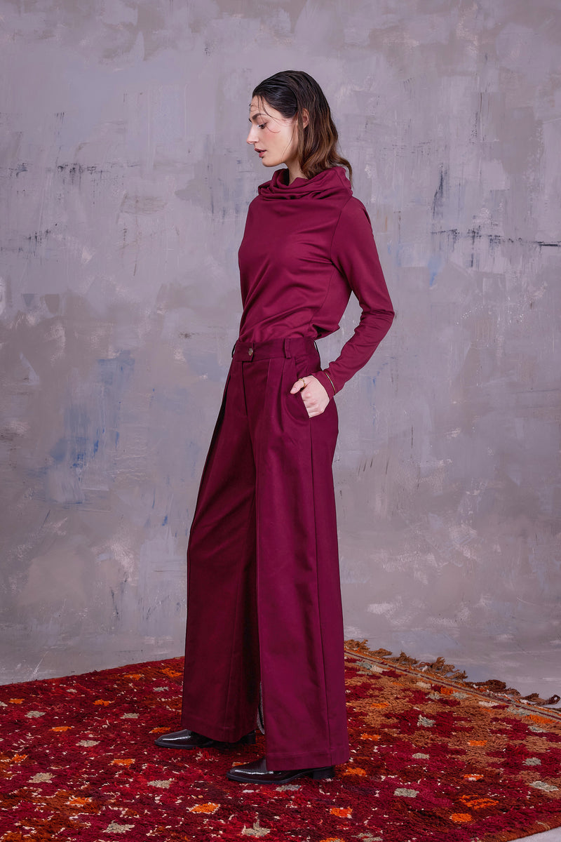 Cezar trousers in merlot