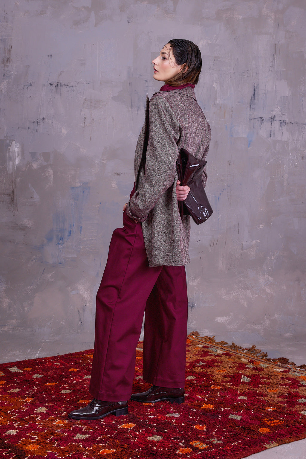 Cezar trousers in merlot