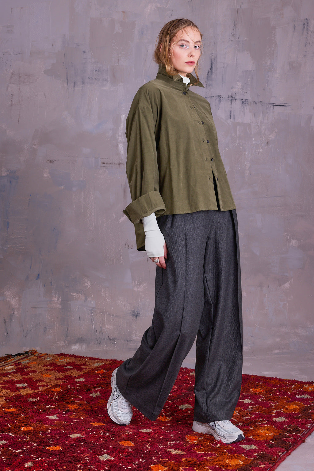 Cezar trousers in forest blend