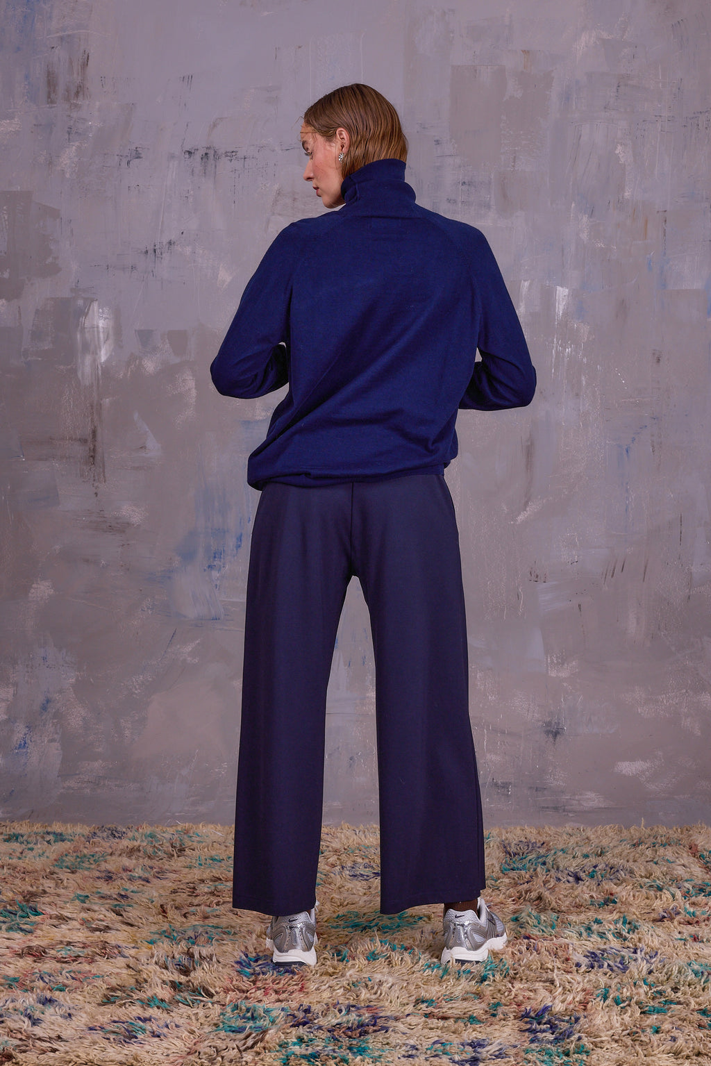 Walter navy broek