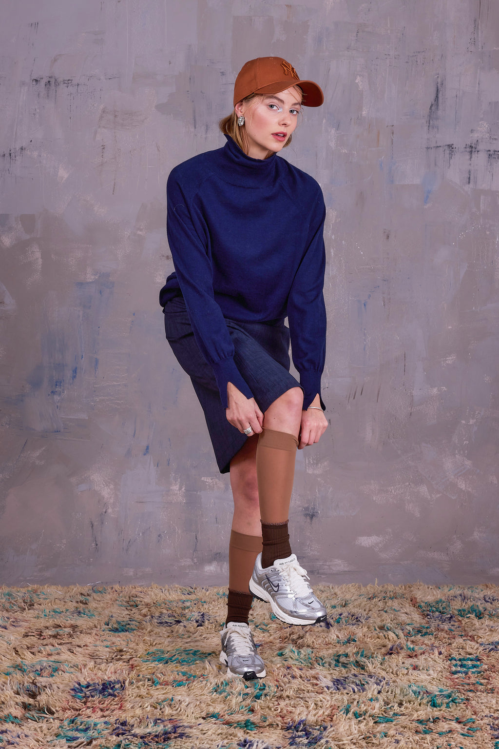 Eloise rok in deep blue
