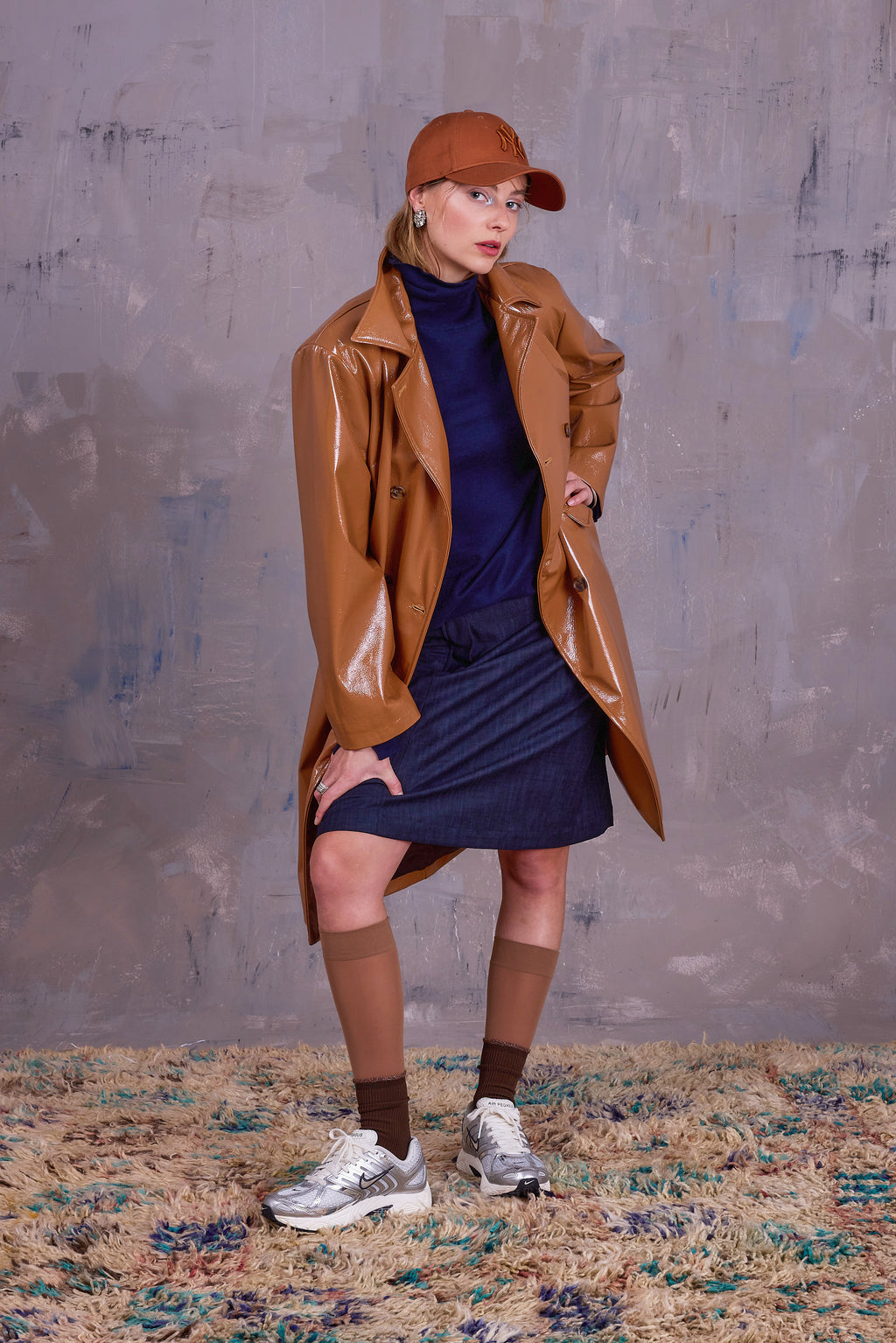 Eloise rok in deep blue