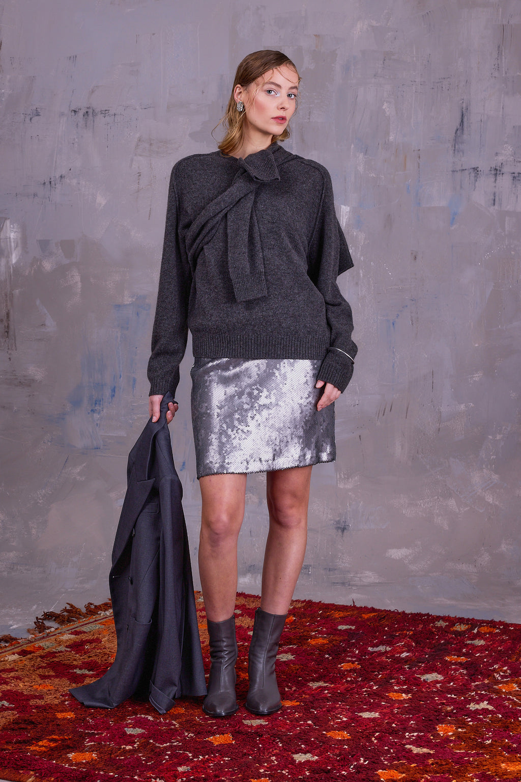 Chanel zilveren rok