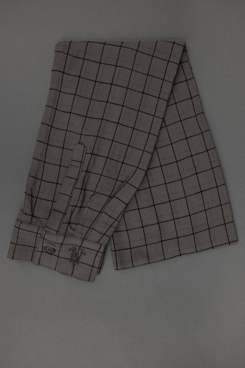Ganna sjaaltje in grey black checks