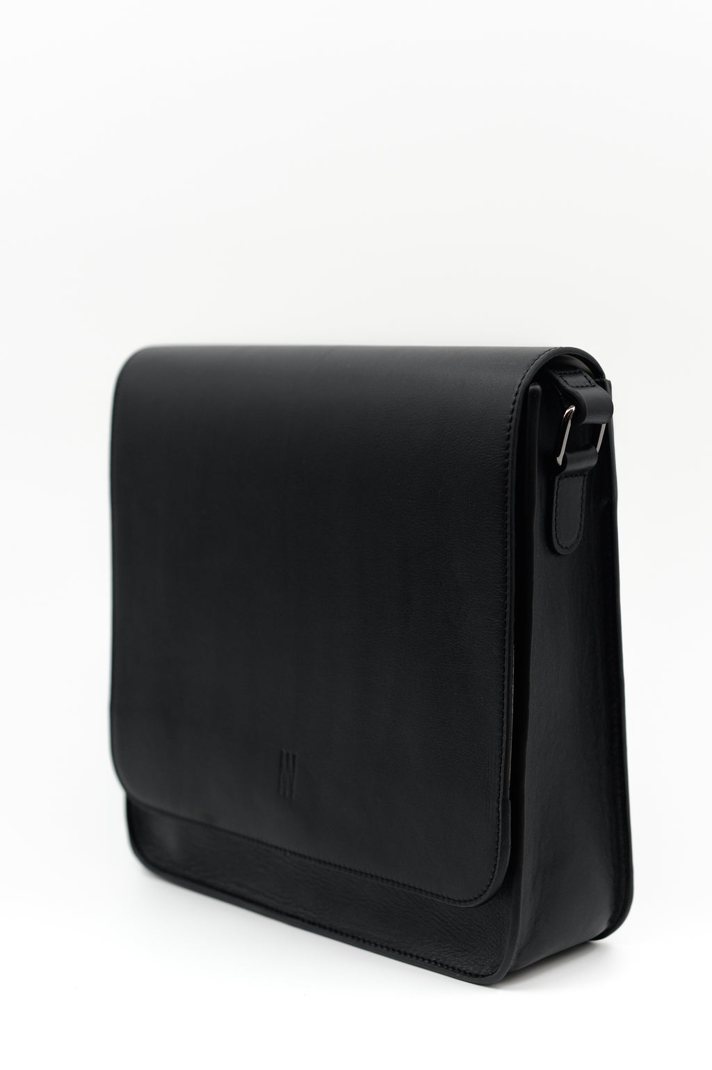 Medium crossbody handbag in black nappa leather
