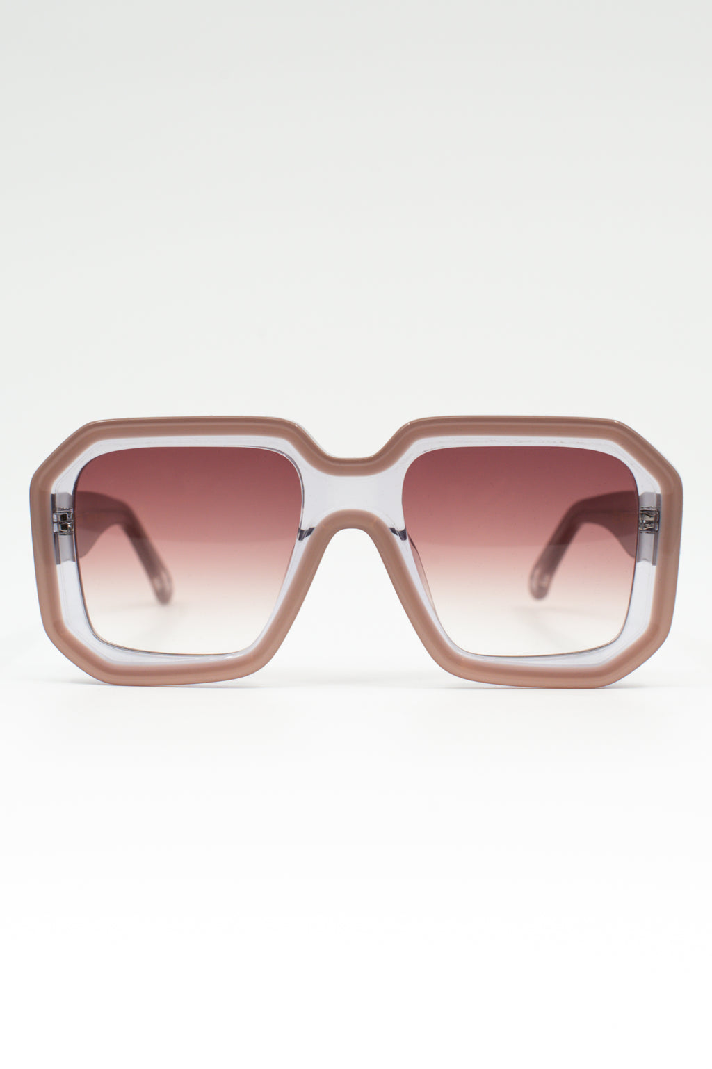 Onassis zonnebril taupe / pink