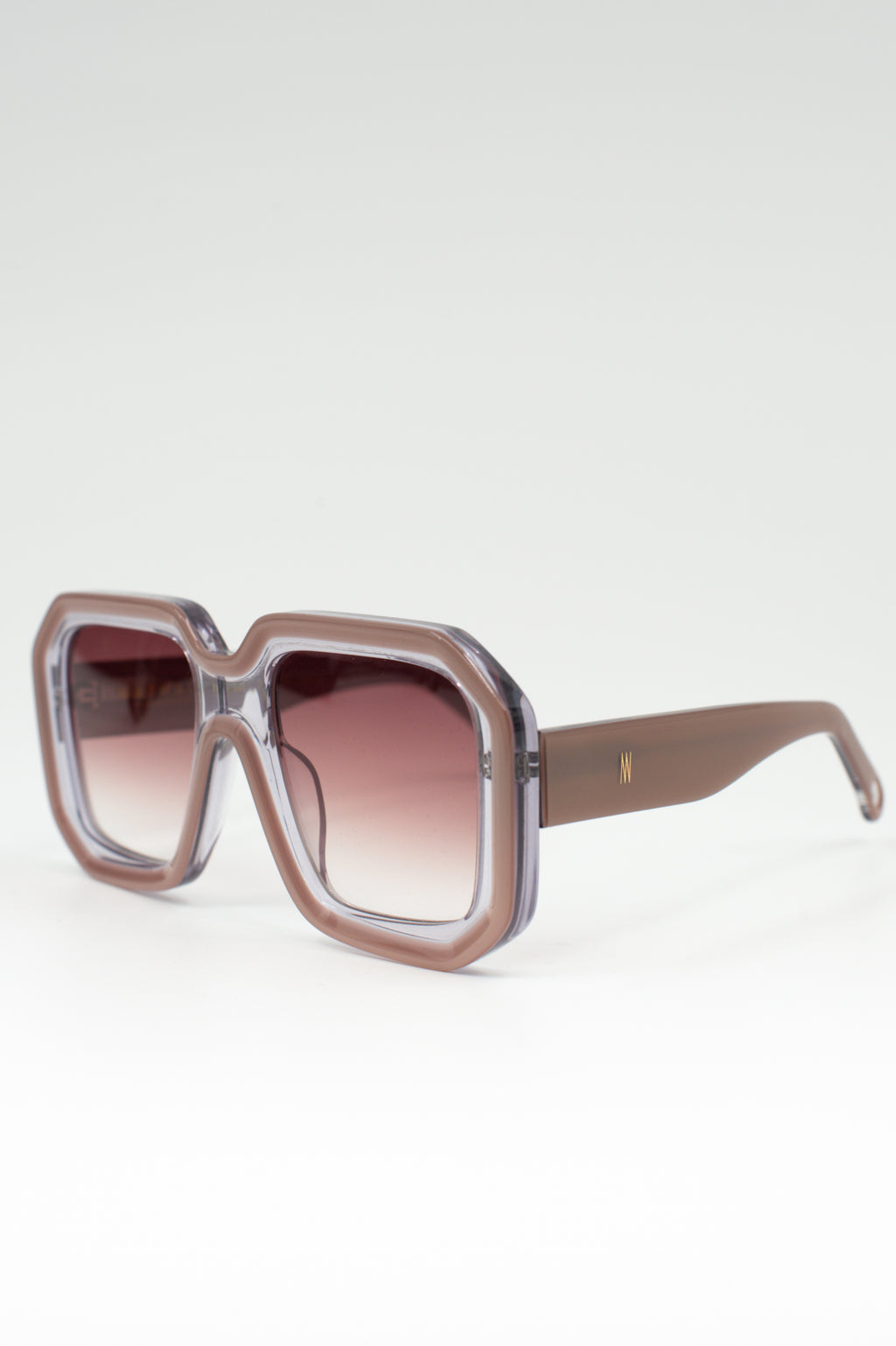 Onassis zonnebril taupe / pink